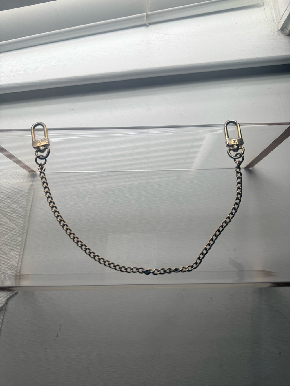 🔥 Authentic Louis Vuitton 12" Gold Chain Strap • Multi Pochette Charm chain